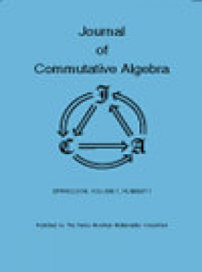 Journal Of Commutative Algebra杂志