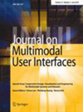 Journal On Multimodal User Interfaces杂志