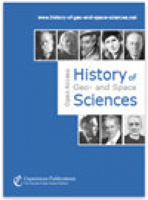 History Of Geo- And Space Sciences杂志