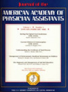 Jaapa-journal Of The American Academy Of Physician Assistants杂志