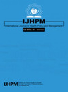 International Journal Of Health Policy And Management