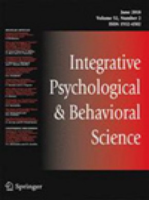 Integrative Psychological And Behavioral Science杂志