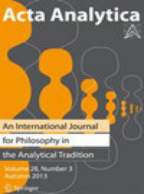 Acta Analytica-international Periodical For Philosophy In The Analytical Traditi杂志