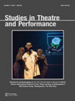 Studies In Theatre And Performance杂志