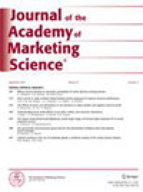 Journal Of The Academy Of Marketing Science杂志