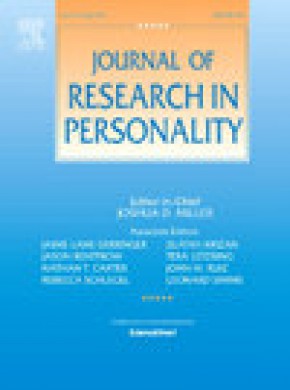 Journal Of Research In Personality杂志