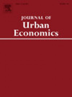 Journal Of Urban Economics杂志