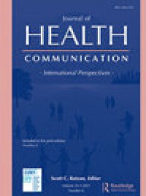 Journal Of Health Communication杂志