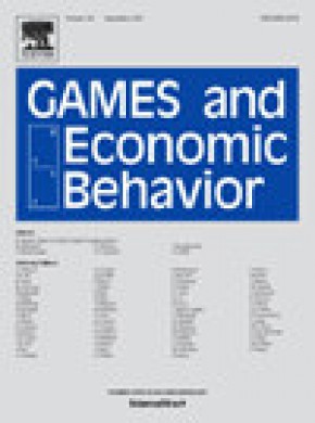 Games And Economic Behavior杂志