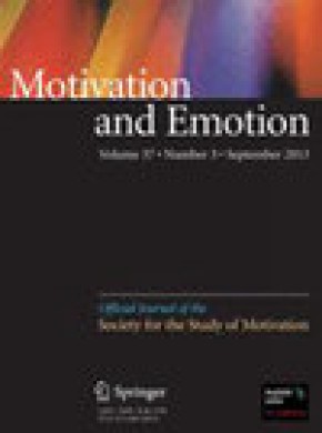 Motivation And Emotion杂志