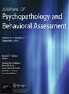 Journal Of Psychopathology And Behavioral Assessment杂志