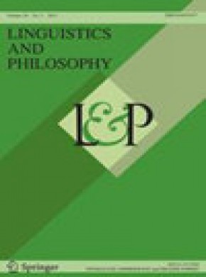 Linguistics And Philosophy