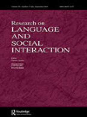 Research On Language And Social Interaction杂志