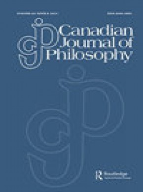 Canadian Journal Of Philosophy杂志