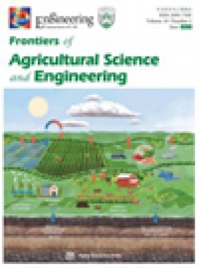 Frontiers Of Agricultural Science And Engineering