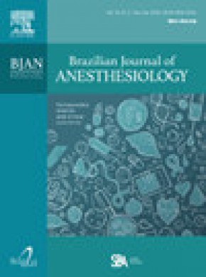 Brazilian Journal Of Anesthesiology