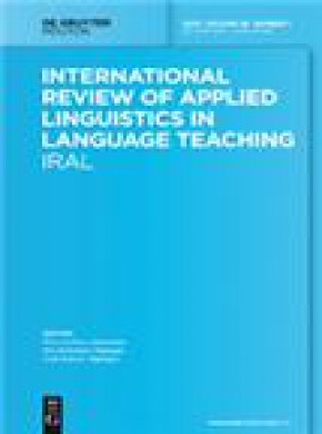 Iral-international Review Of Applied Linguistics In Language Teaching杂志