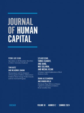 Journal Of Human Capital杂志