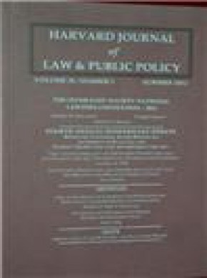 Harvard Journal Of Law And Public Policy杂志