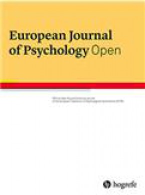 European Journal Of Psychology Open杂志