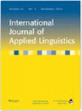 International Journal Of Applied Linguistics杂志