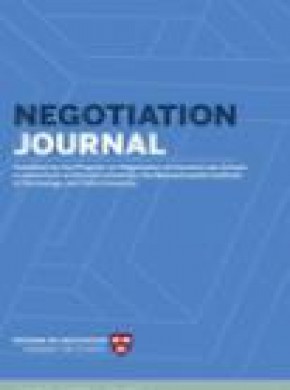 Negotiation Journal