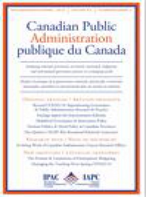 Canadian Public Administration-administration Publique Du Canada杂志