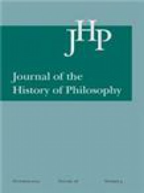 Journal Of The History Of Philosophy杂志