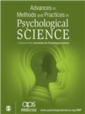 Advances In Methods And Practices In Psychological Science