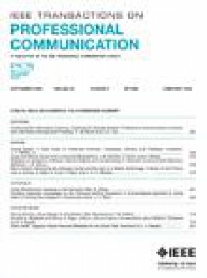 Ieee Transactions On Professional Communication杂志