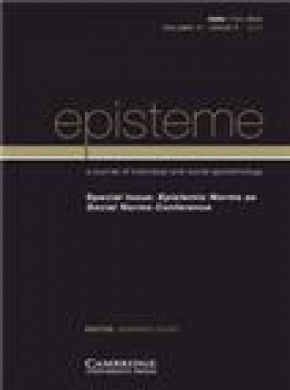 Episteme-a Journal Of Individual And Social Epistemology杂志