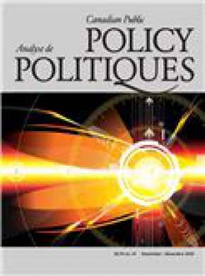 Canadian Public Policy-analyse De Politiques杂志