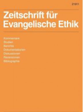 Zeitschrift Fur Evangelische Ethik