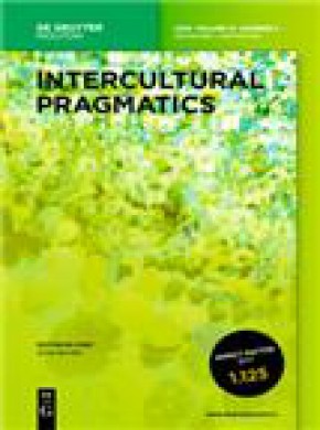 Intercultural Pragmatics杂志