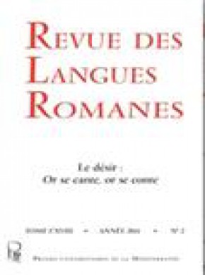 Revue Des Langues Romanes杂志