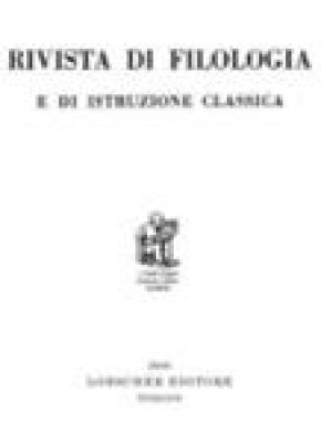 Rivista Di Filologia E Di Istruzione Classica杂志