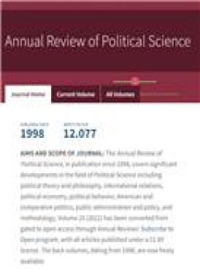 Annual Review Of Political Science杂志