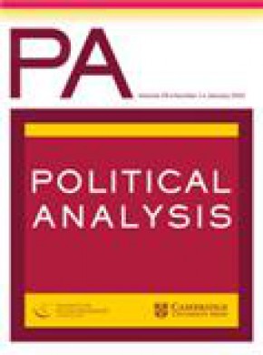 Political Analysis杂志