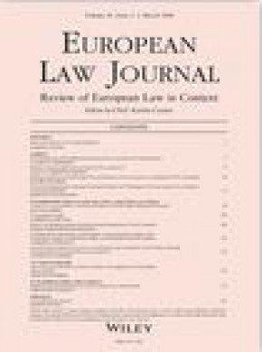 European Law Journal杂志