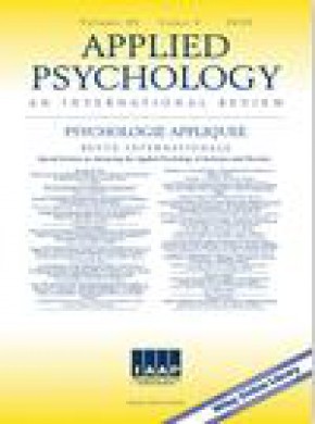 Applied Psychology-an International Review-psychologie Appliquee-revue Internati杂志