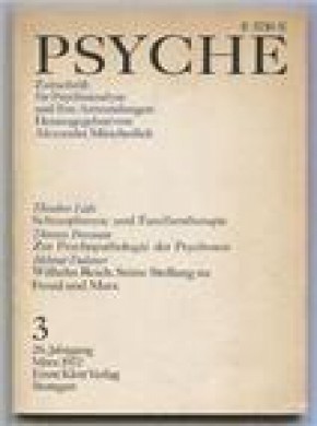 Psyche-zeitschrift Fur Psychoanalyse Und Ihre Anwendungen杂志