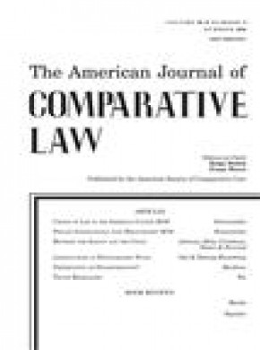 American Journal Of Comparative Law杂志