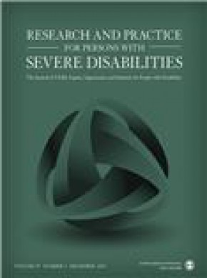 Research And Practice For Persons With Severe Disabilities