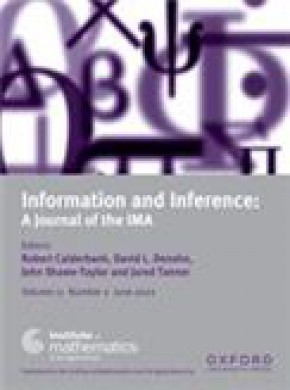 Information And Inference-a Journal Of The Ima杂志