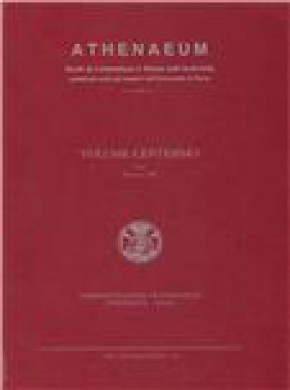 Athenaeum-studi Periodici Di Letteratura E Storia Dell Antichita杂志