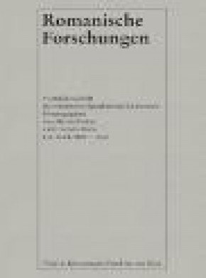 Romanische Forschungen杂志