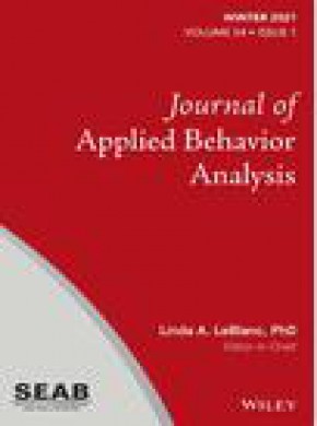 Journal Of Applied Behavior Analysis杂志