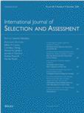 International Journal Of Selection And Assessment杂志