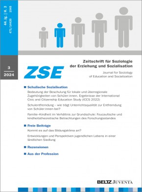 Zeitschrift Fur Soziologie Der Erziehung Und Sozialisation杂志