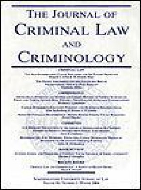 Journal Of Criminal Law & Criminology杂志